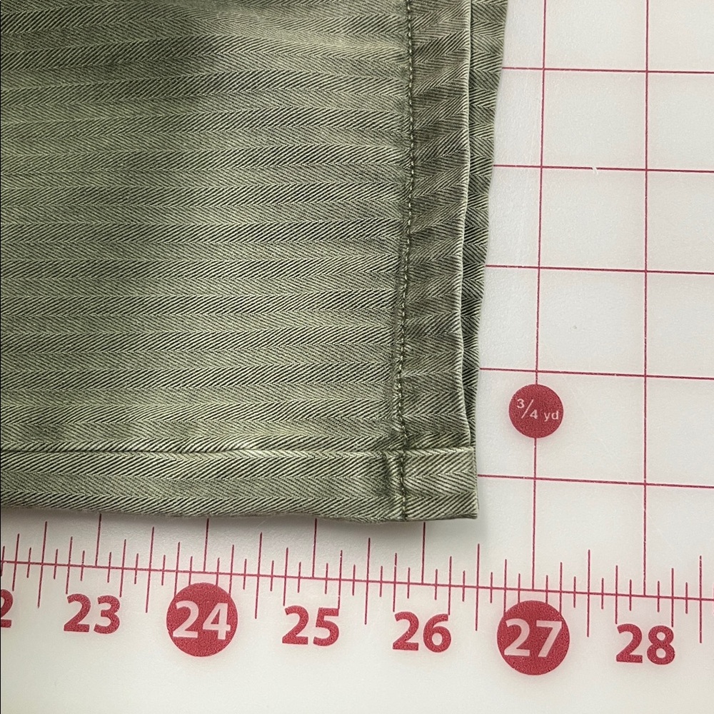 LUCKY BRAND Utility Boho Casual Olive/Army Green 2 Flap Pocket Shirt/Shacket M - Picture 16 of 16